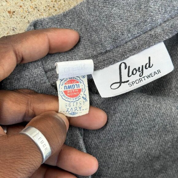 Vintage grey pleated maxi skirt - Picture 5 of 8